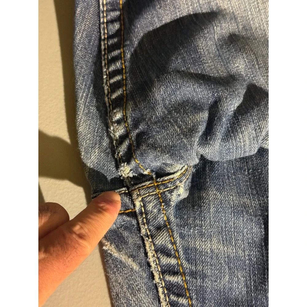 Ariat FR M4 Low Rise Boot Cut Mens Work Pants Blue Denim‎ Jeans 40x34 10017262